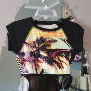 Roxy crop rashguard